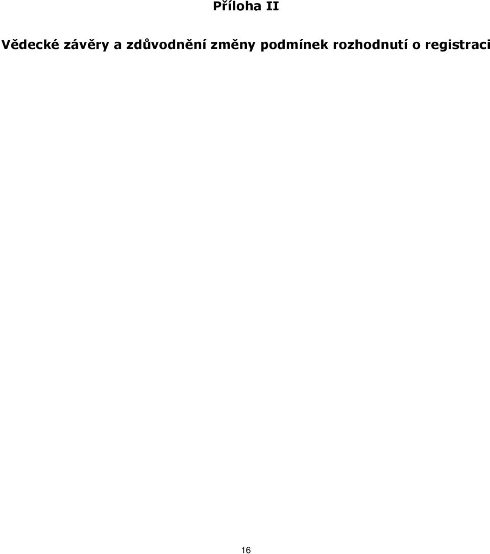 změny podmínek