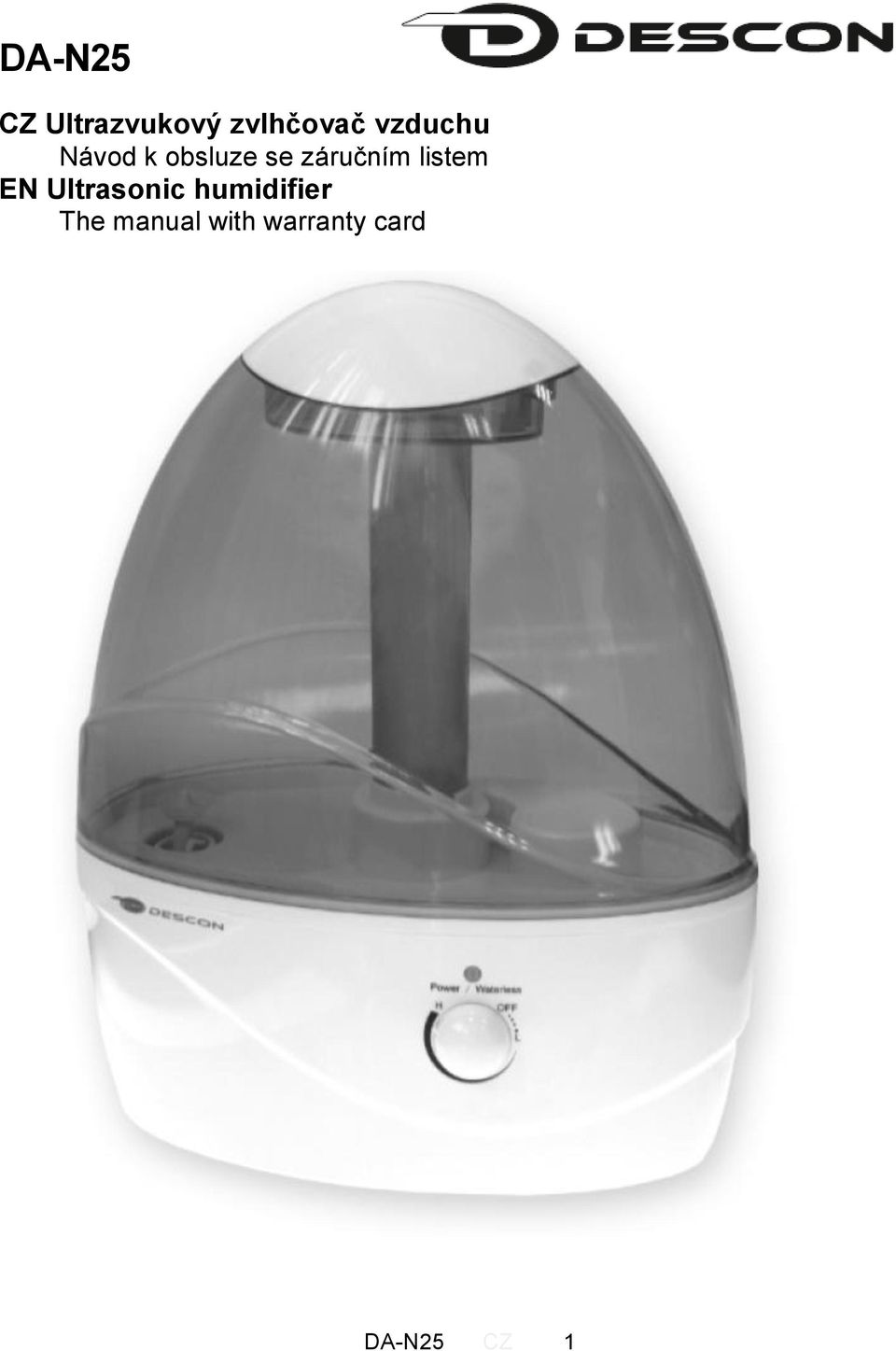 listem EN Ultrasonic humidifier The