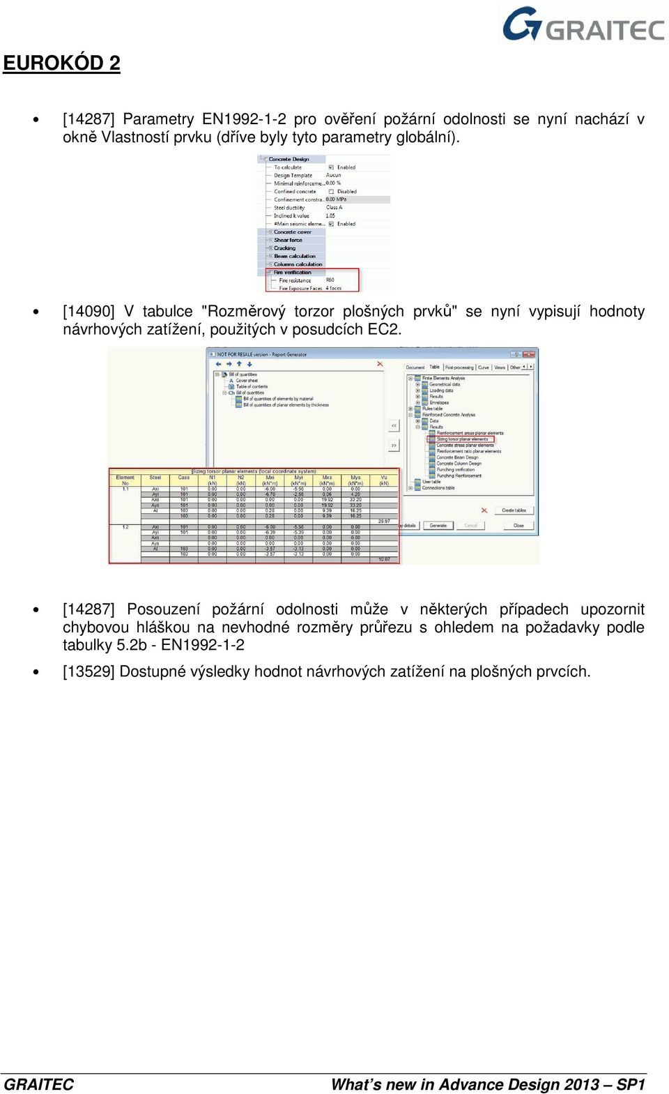 [14090] V tabulce "Rozměrový torzor plošných prvků" se nyní vypisují hodnoty návrhových zatížení, použitých v posudcích EC2.