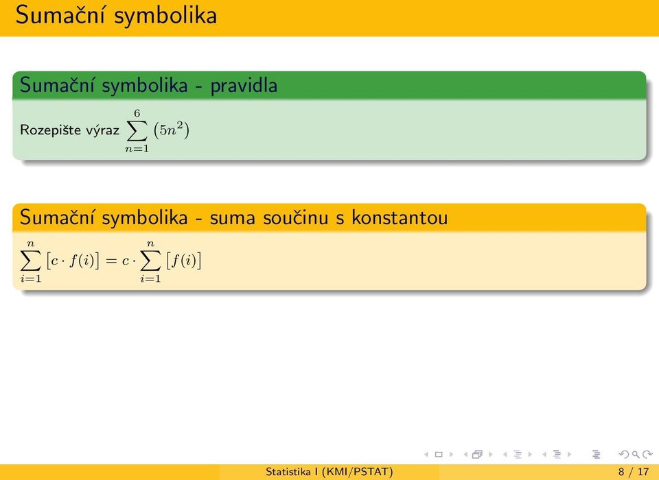 0n symbolika - suma sou 0 0inu s konstantou n ф [