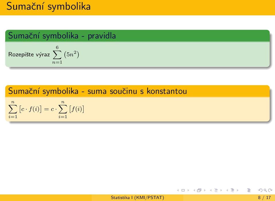 0n symbolika - suma sou 0 0inu s konstantou n ф [