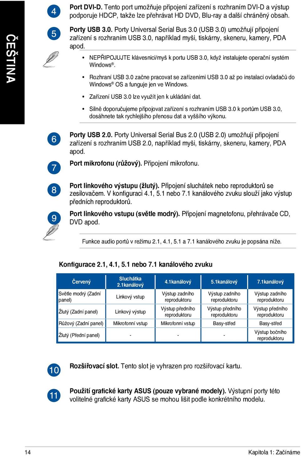 Rozhraní USB 3.0 začne pracovat se zařízeními USB 3.0 až po instalaci ovladačů do Windows OS a funguje jen ve Windows. Zařízení USB 3.0 lze využít jen k ukládání dat.
