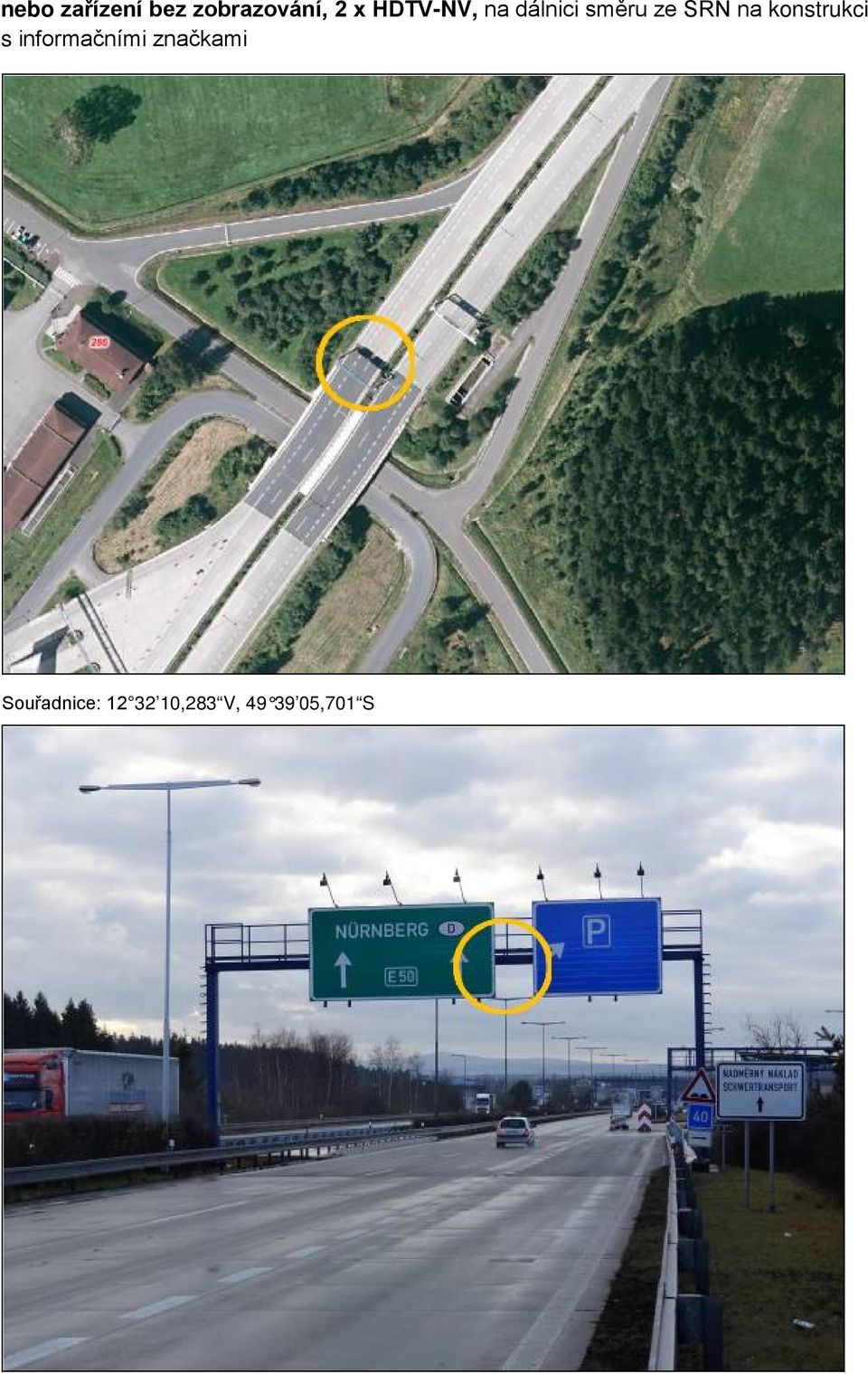 konstrukci s informačními značkami