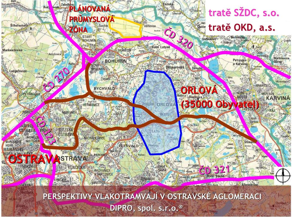 tratě OKD, a.s.