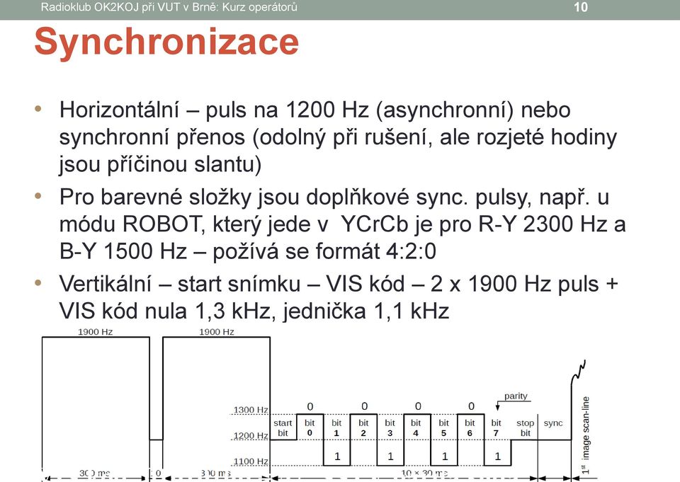 sync. pulsy, např.