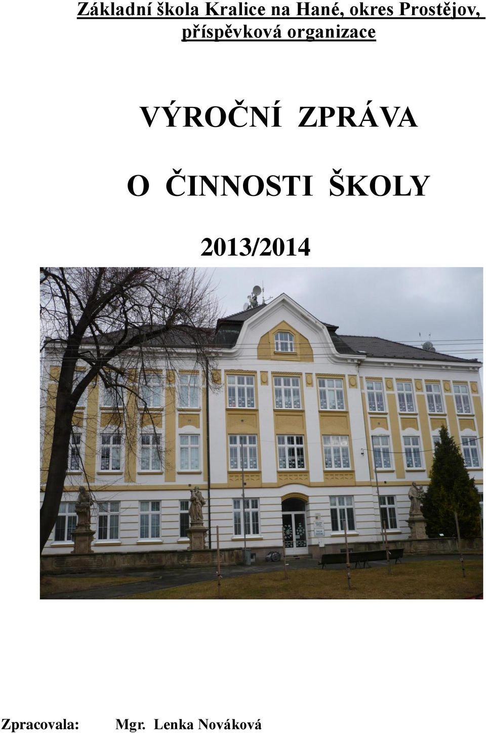 organizace VÝROČNÍ ZPRÁVA O ČINNOSTI