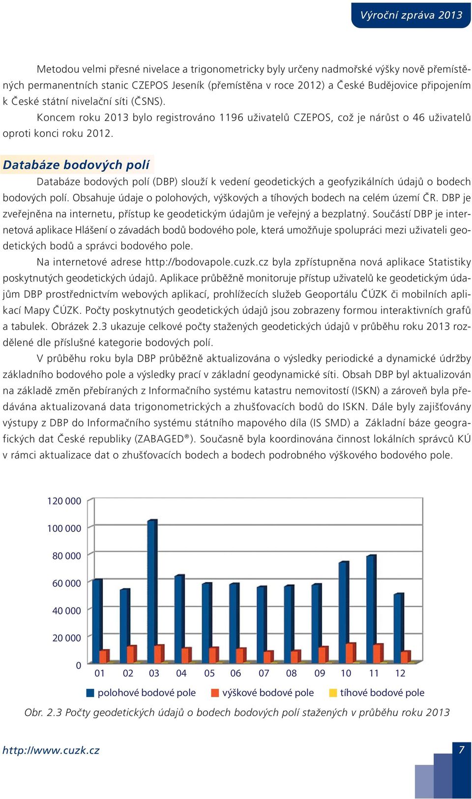 Databáze bodových polí Databáze bodových polí (DBP) slouží k vedení geodetických a geofyzikálních údajů o bodech bodových polí.