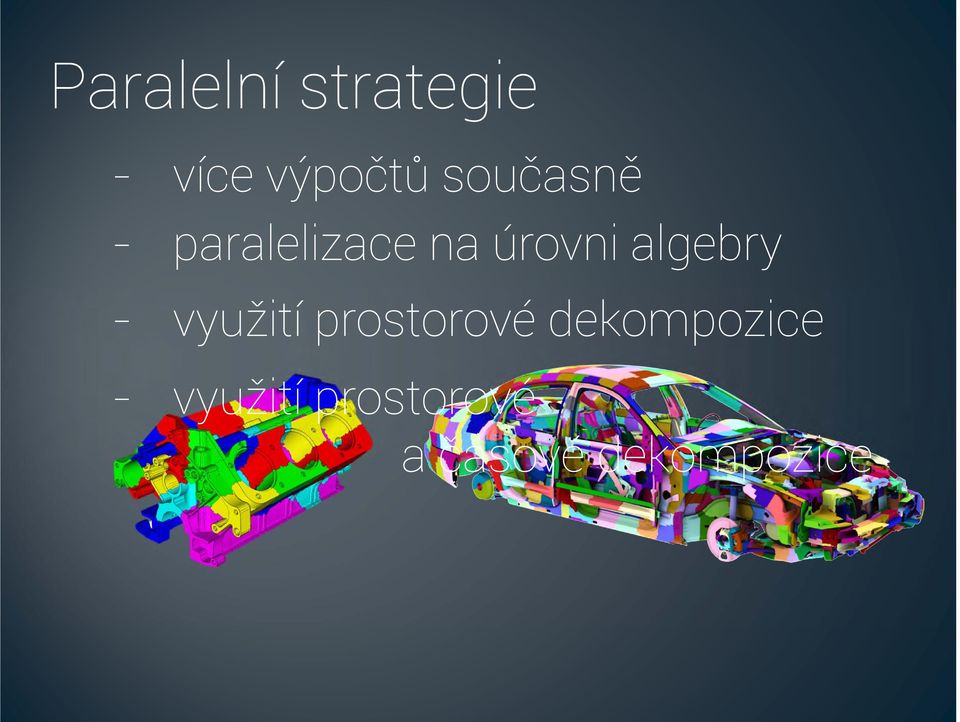 algebry - využití prostorové