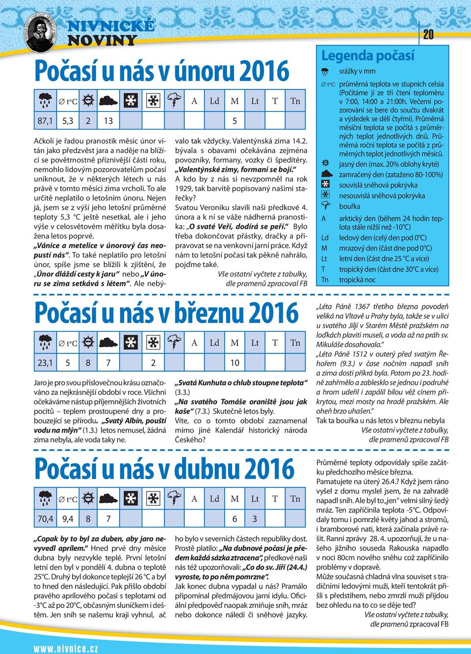 Nejen já, jsem se z výší jeho letošní průměrné teploty 5,3 C ještě nesetkal, ale i jeho výše v celosvětovém měřítku byla dosažena letos poprvé. Vánice a metelice v únorový čas neopustí nás.