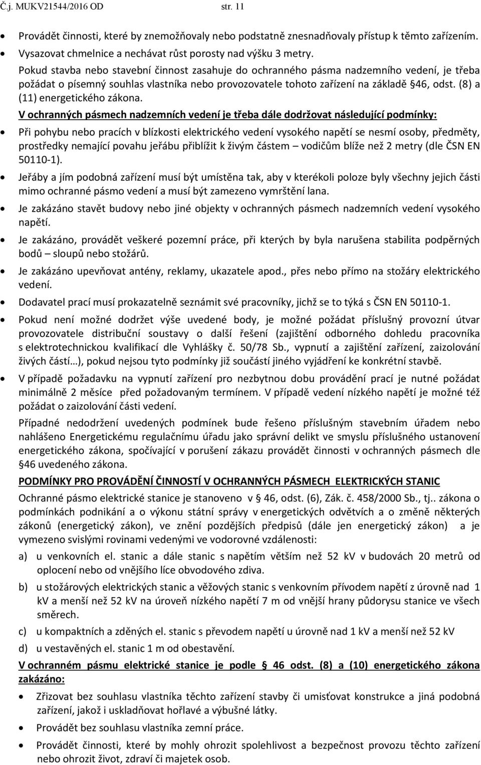(8) a (11) energetického zákona.