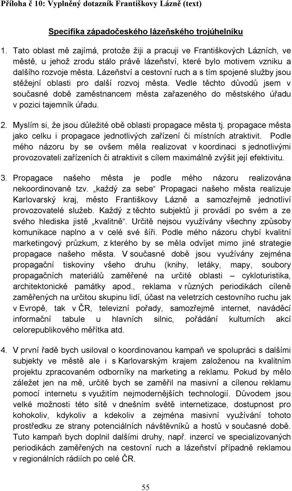 Lázeňství a cestovní ruch a s tím spojené služby jsou stěžejní oblasti pro další rozvoj města.