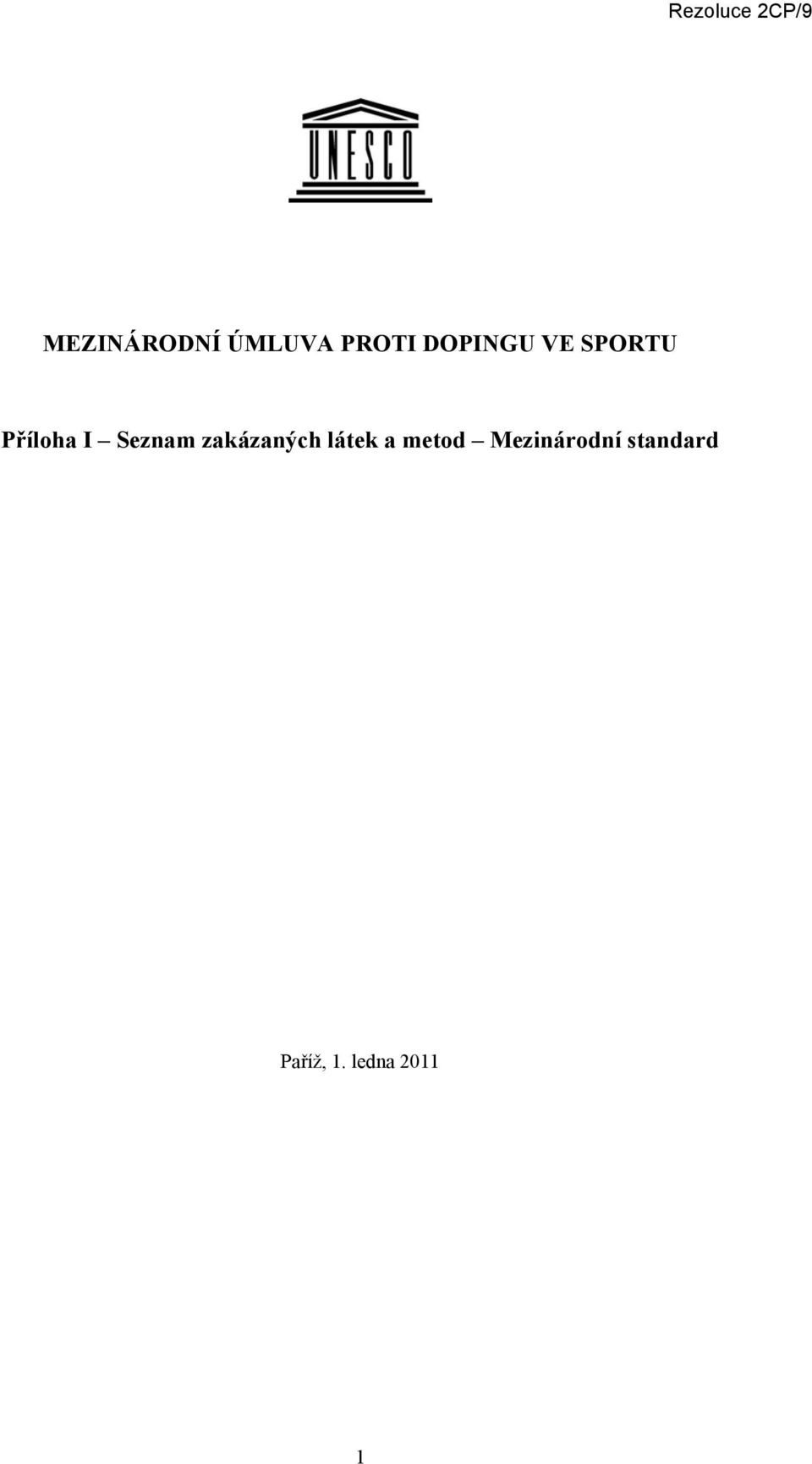 Seznam zakázaných látek a metod