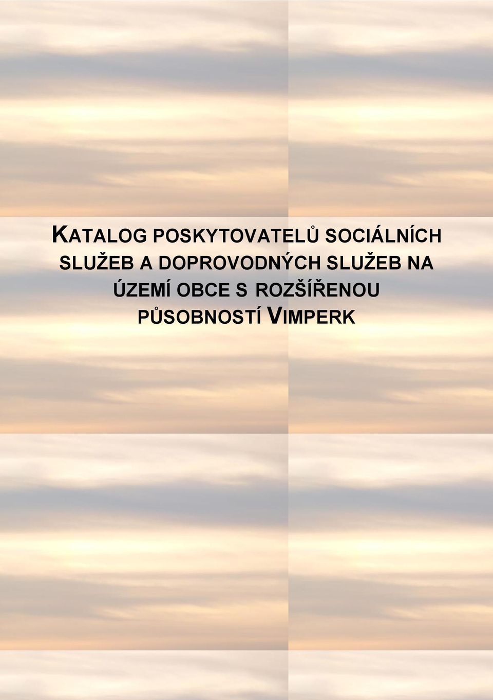 DOPROVODNÝCH SLUŽEB NA