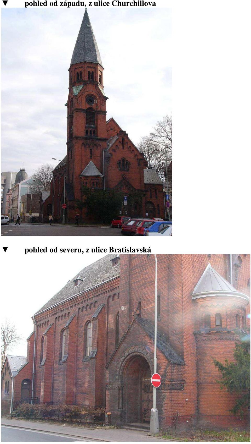 pohled od severu, z