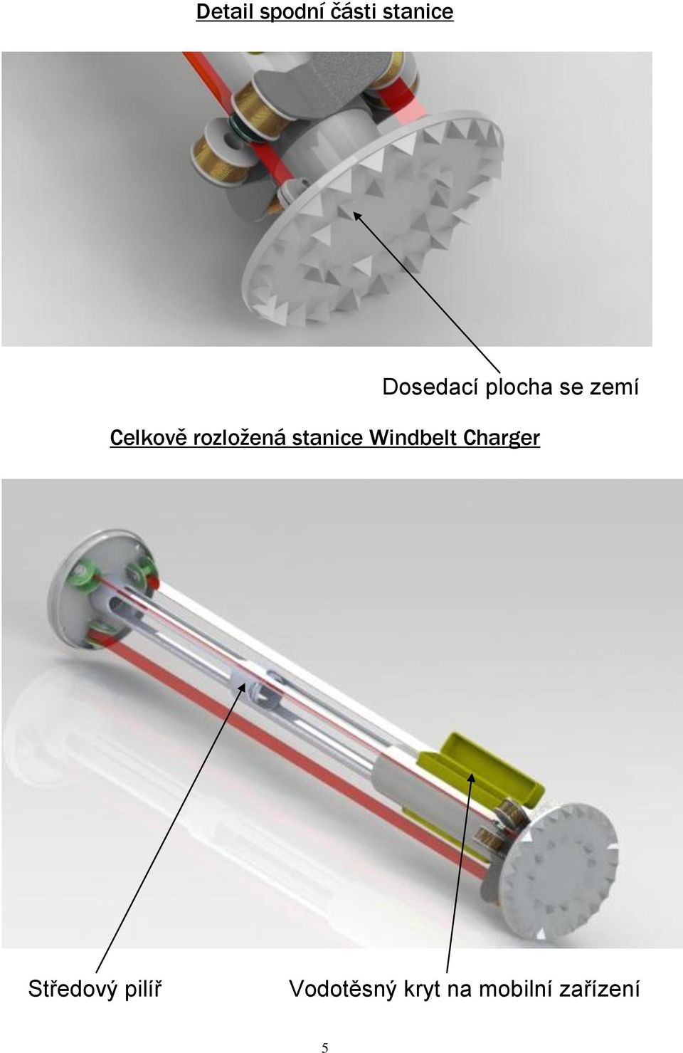 stanice Windbelt Charger Středový