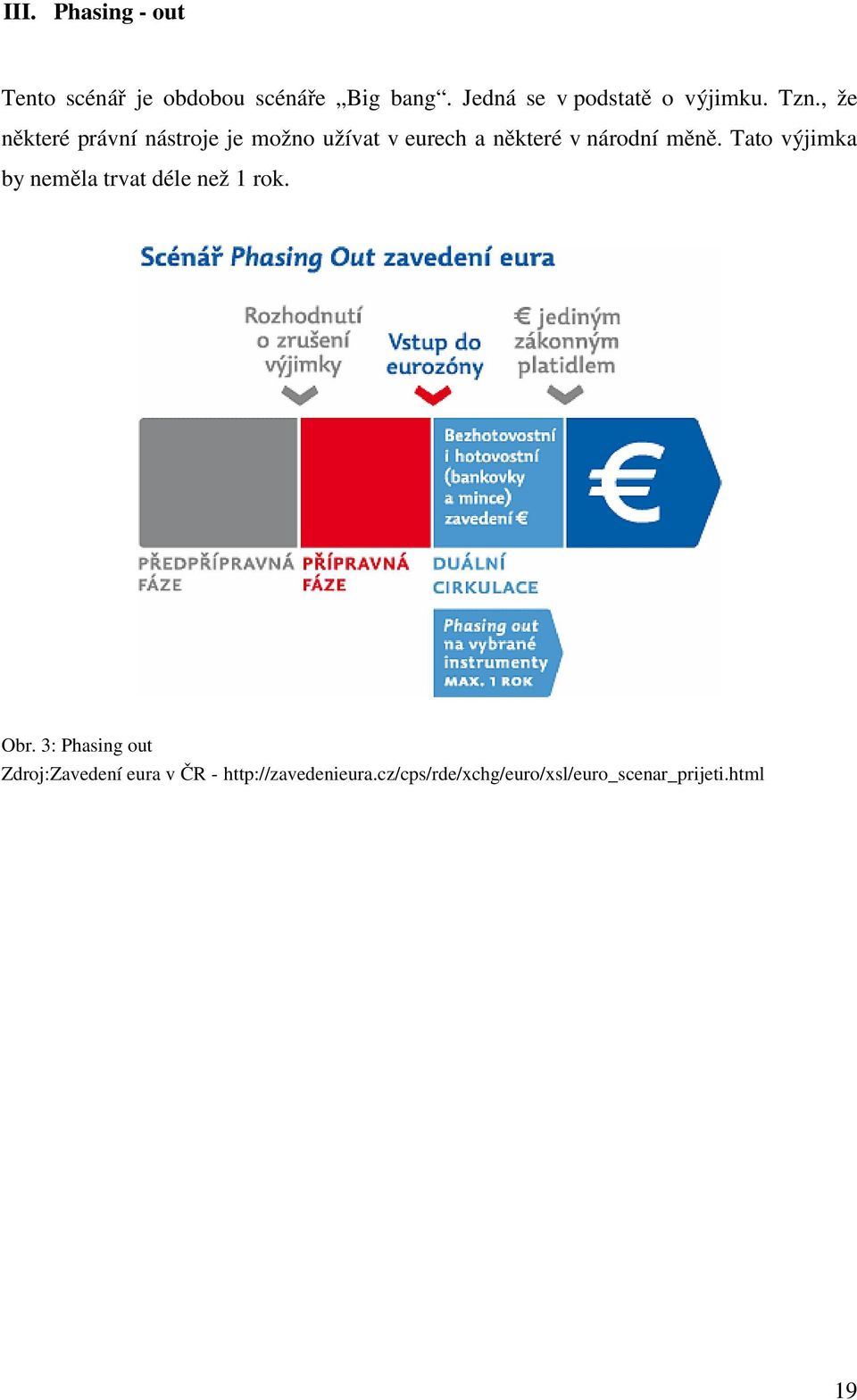 , že některé právní nástroje je možno užívat v eurech a některé v národní měně.