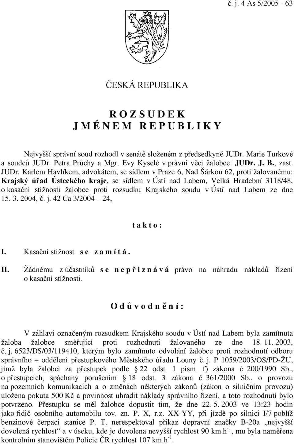 J. B., zast. JUDr.