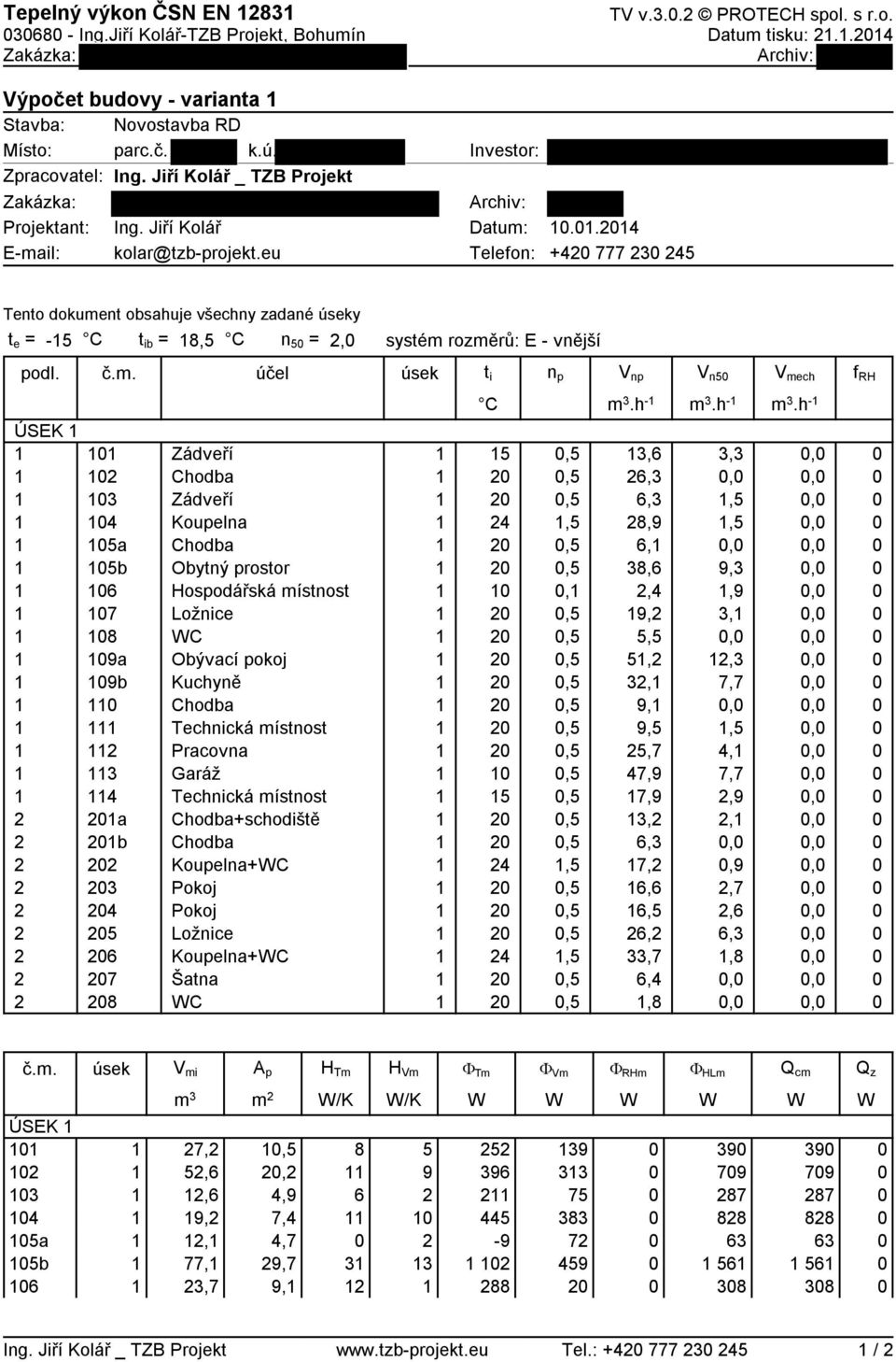 . + 777 3 Tento dokuent obsahuje všechn zadané úsek t e = - t ib = 8, n =, ssté rozěrů: E - vnější podl. č.