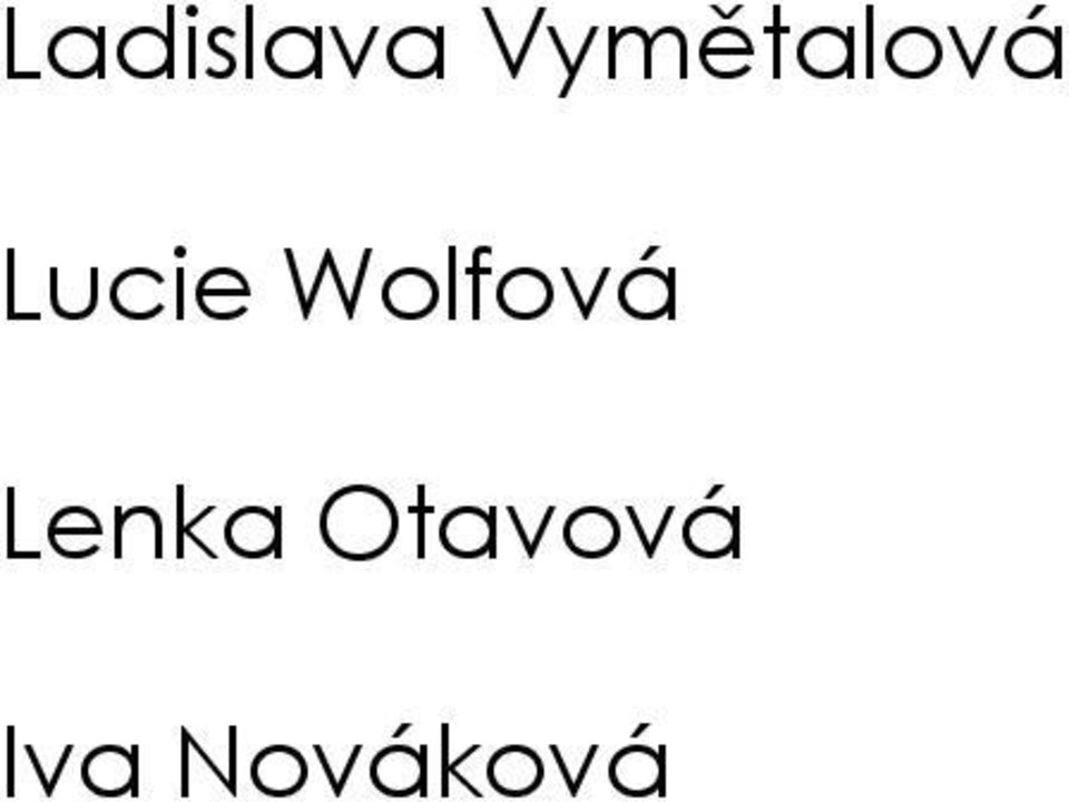 Lucie Wolfová