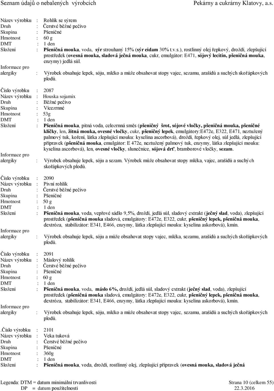 Hmotnost : 53g Sloţení : Pšeničná mouka, pitná voda, celozrnná směs (pšeničný šrot, sójové vločky, pšeničná mouka, pšeničné klíčky, len, ţitná mouka, ovesné vločky, cukr, pšeničný lepek,