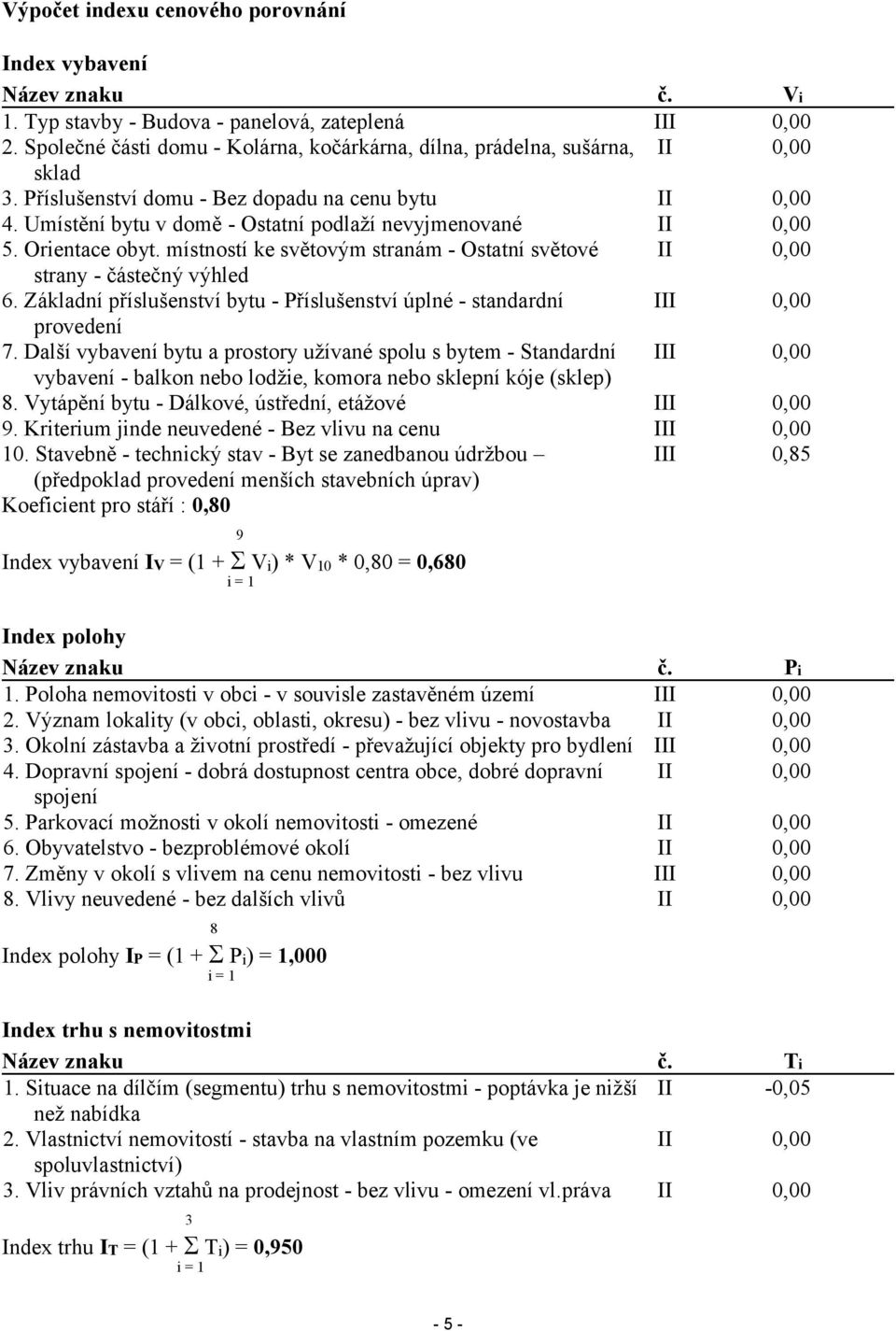 Umístění bytu v domě - Ostatní podlaží nevyjmenované II 0,00 5. Orientace obyt. místností ke světovým stranám - Ostatní světové II 0,00 strany - částečný výhled 6.