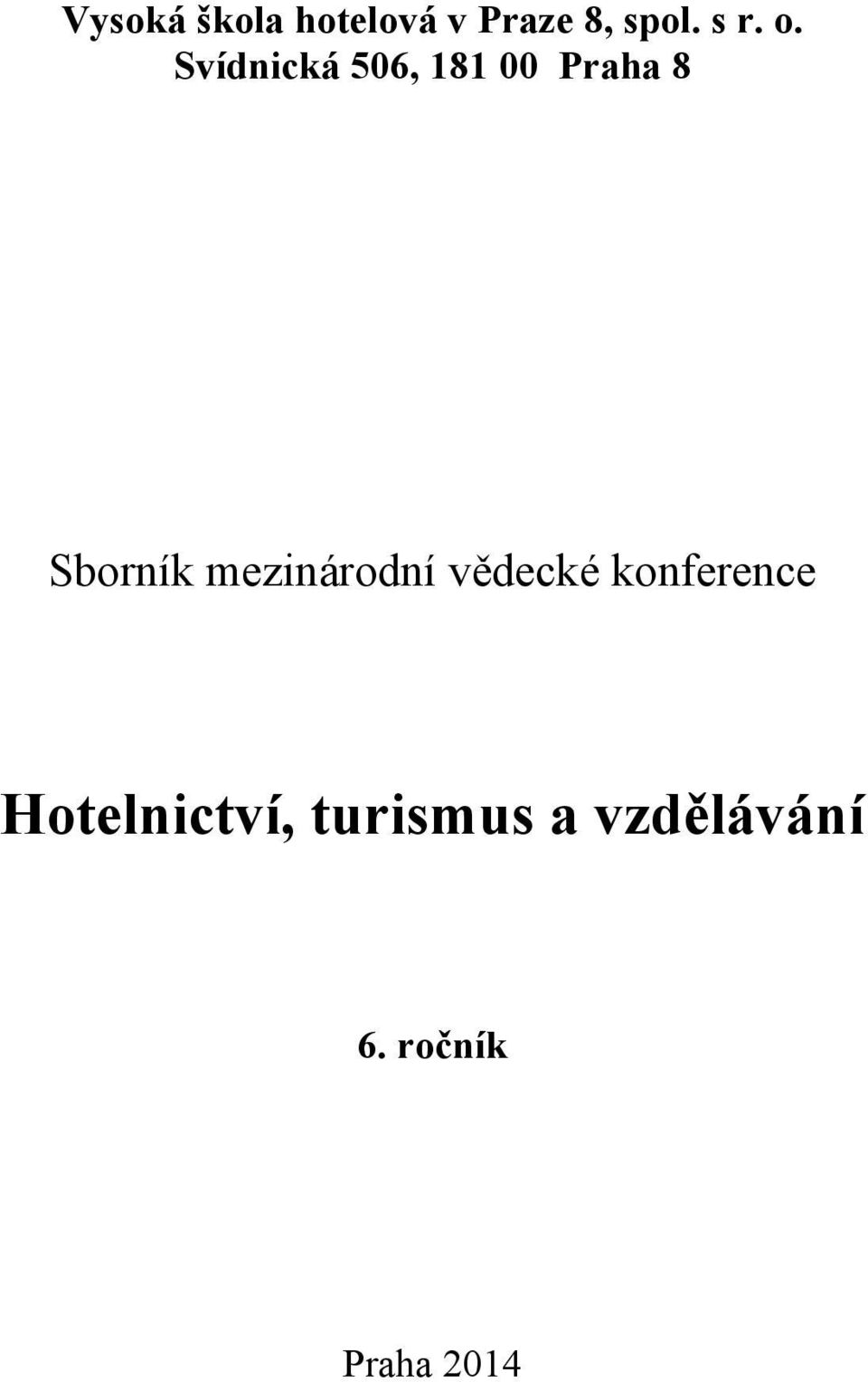 mezinárodní vědecké konference