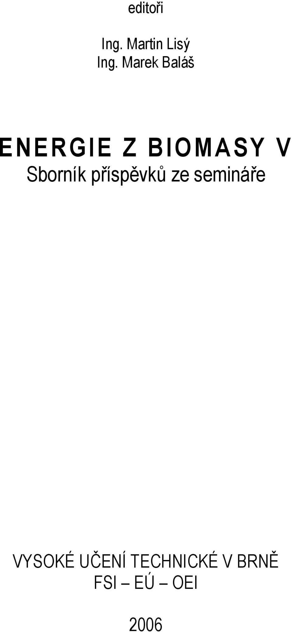 Sborník příspěvků ze semináře