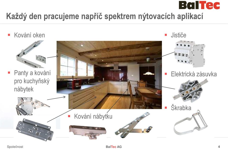 Panty a kování pro kuchyňský nábytek