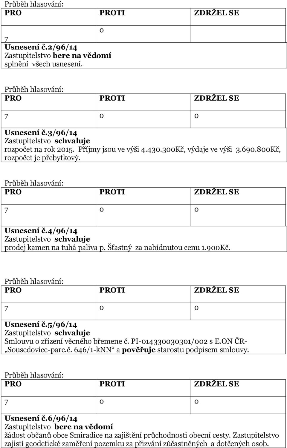 PI-014330030301/002 s E.ON ČR- Sousedovice-parc.č. 646/1-kNN a pověřuje starostu podpisem smlouvy. Usnesení č.