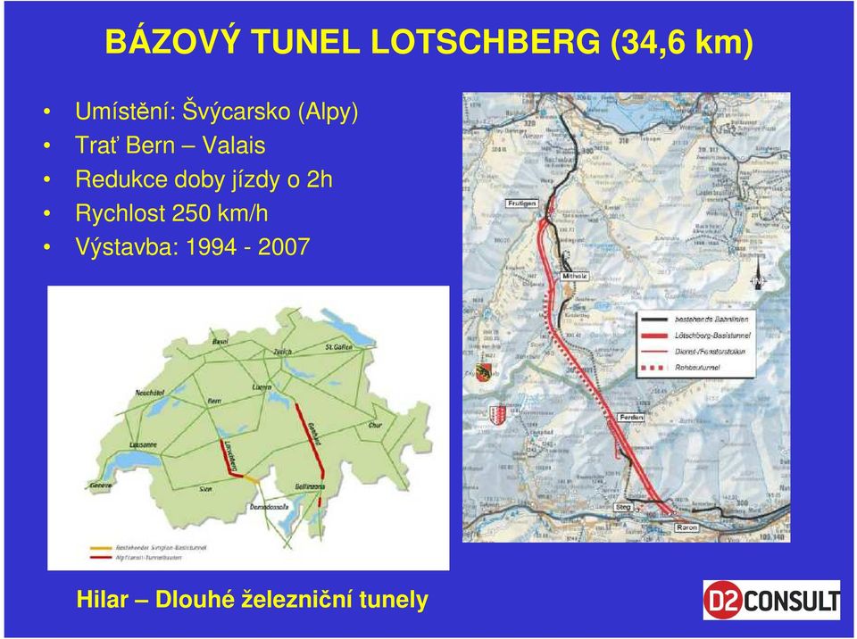 Bern Valais Redukce doby jízdy o