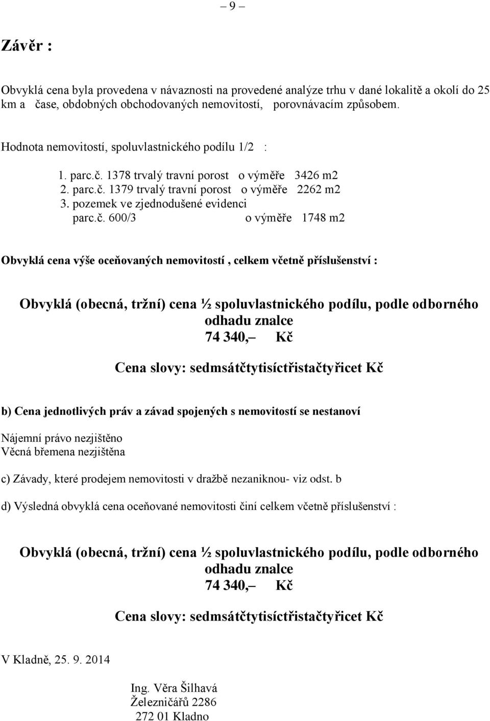 pozemek ve zjednodušené evidenci parc.č.