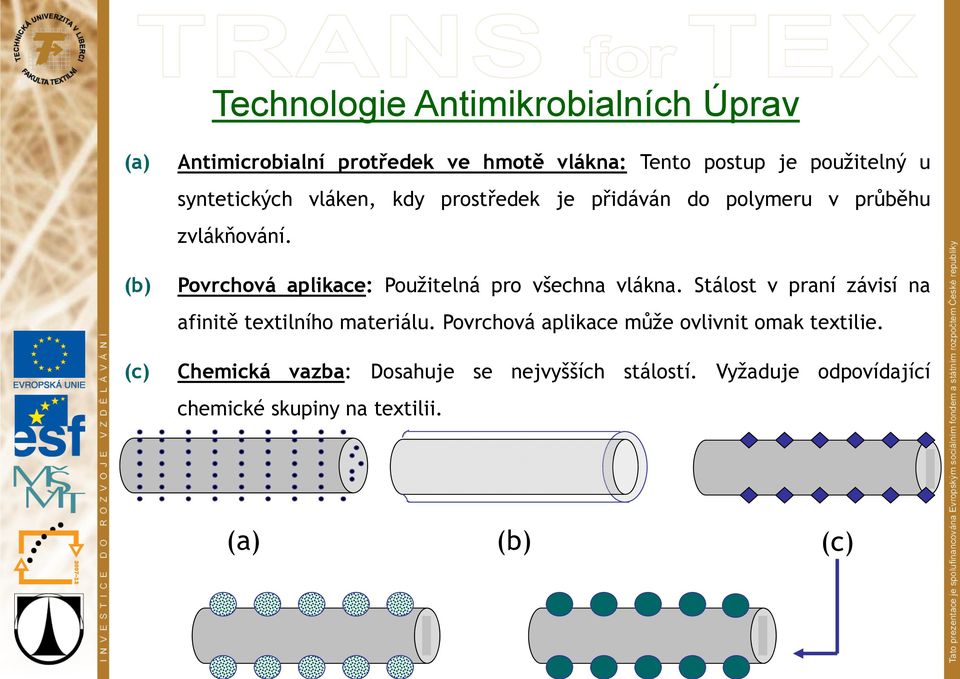 Povrchová aplikace: Použitelná pro všechna vlákna. Stálost v praní závisí na afinitě textilního materiálu.