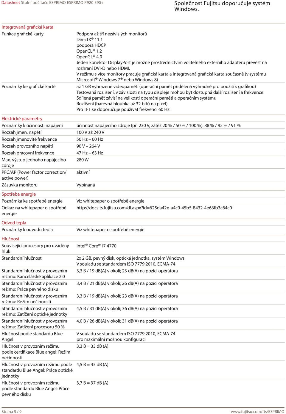 V režimu s více monitory pracuje grafická karta a integrovaná grafická karta současně (v systému Microsoft Windows 7 nebo Windows 8) až 1 GB vyhrazené videopaměti (operační paměť přidělená výhradně