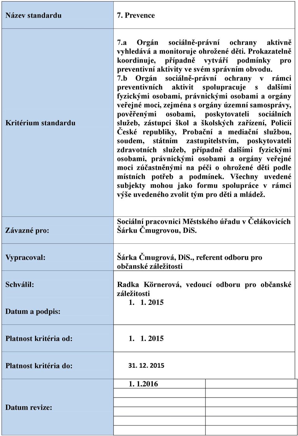 b Orgán sociálně-právní ochrany v rámci preventivních aktivit spolupracuje s dalšími fyzickými osobami, právnickými osobami a orgány veřejné moci, zejména s orgány územní samosprávy, pověřenými