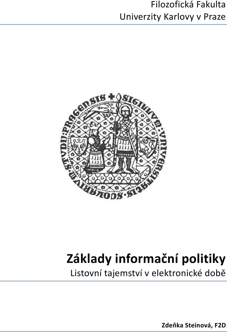 informační politiky Listovní