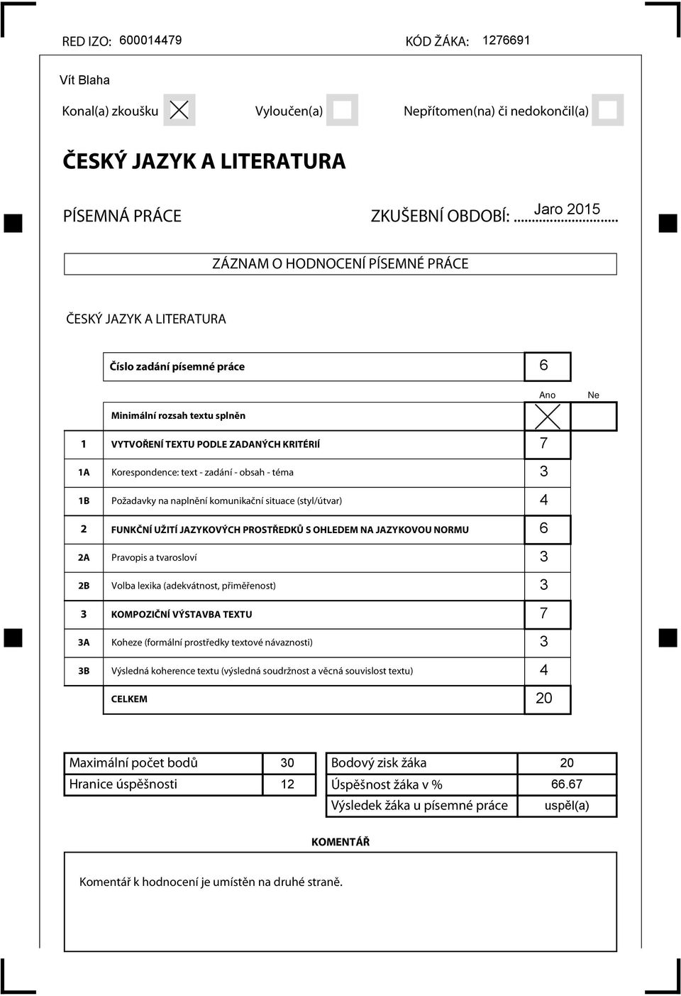 Požadavky na naplnění komunikační situace (styl/útvar) FUNKČNÍ UŽITÍ JAZYKOVÝCH PROSTŘEDKŮ S OHLEDEM NA JAZYKOVOU NORMU Pravopis a tvarosloví Volba lexika (adekvátnost, přiměřenost) KOMPOZIČNÍ