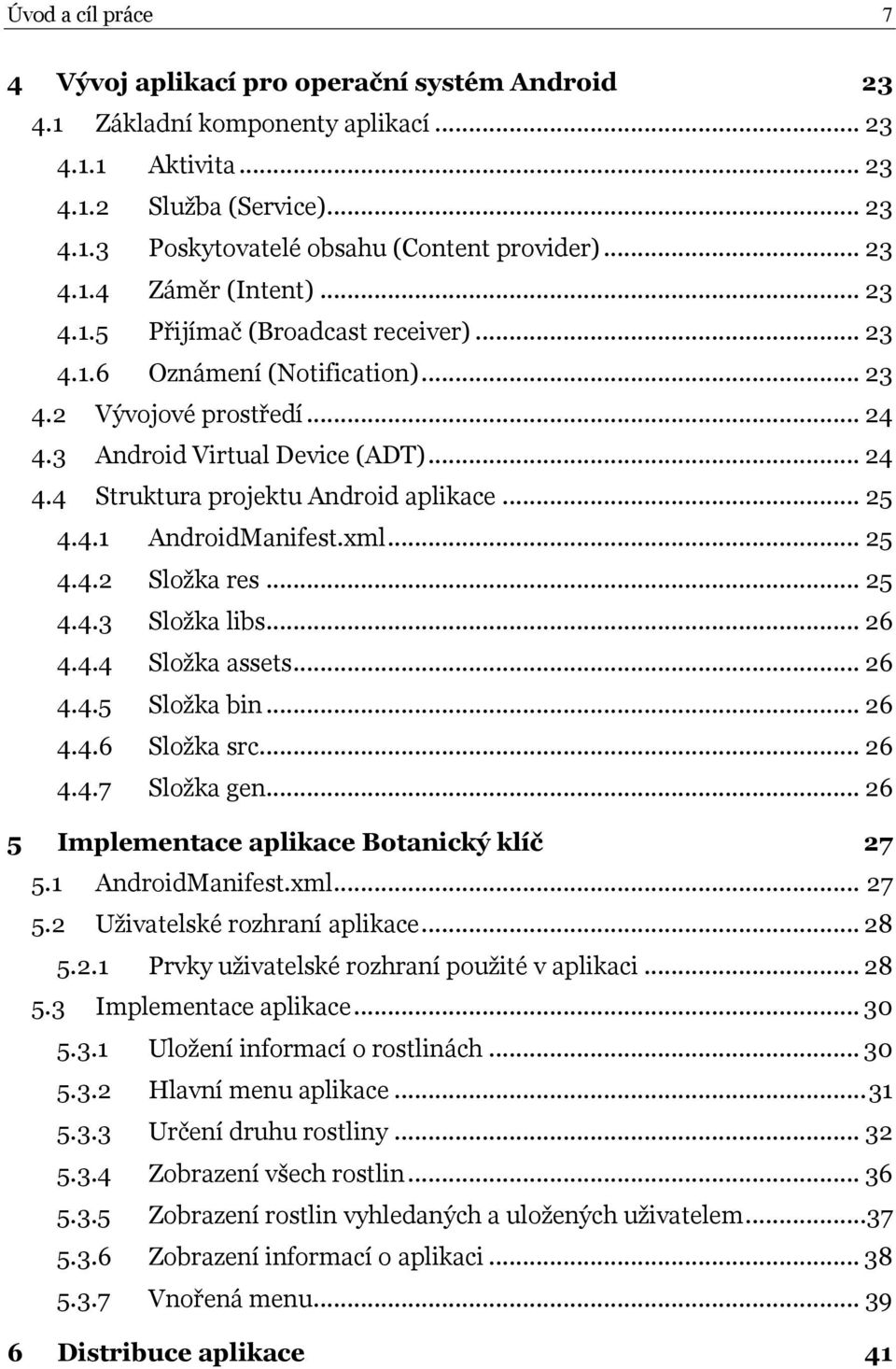 Mobilní aplikace Botanický klíč - PDF Stažení zdarma