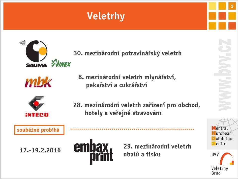 mezinárodní veletrh zařízení pro obchod, hotely a veřejné