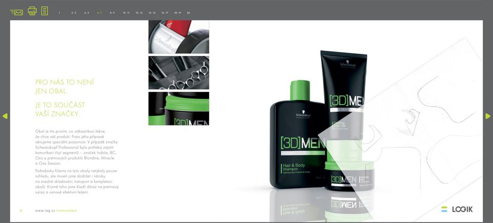 V případě značky Schwarzkopf Professional bylo potřeba zajistit komunikaci čtyř segmentů značek Indola, BC, Osis a prémiových produktů