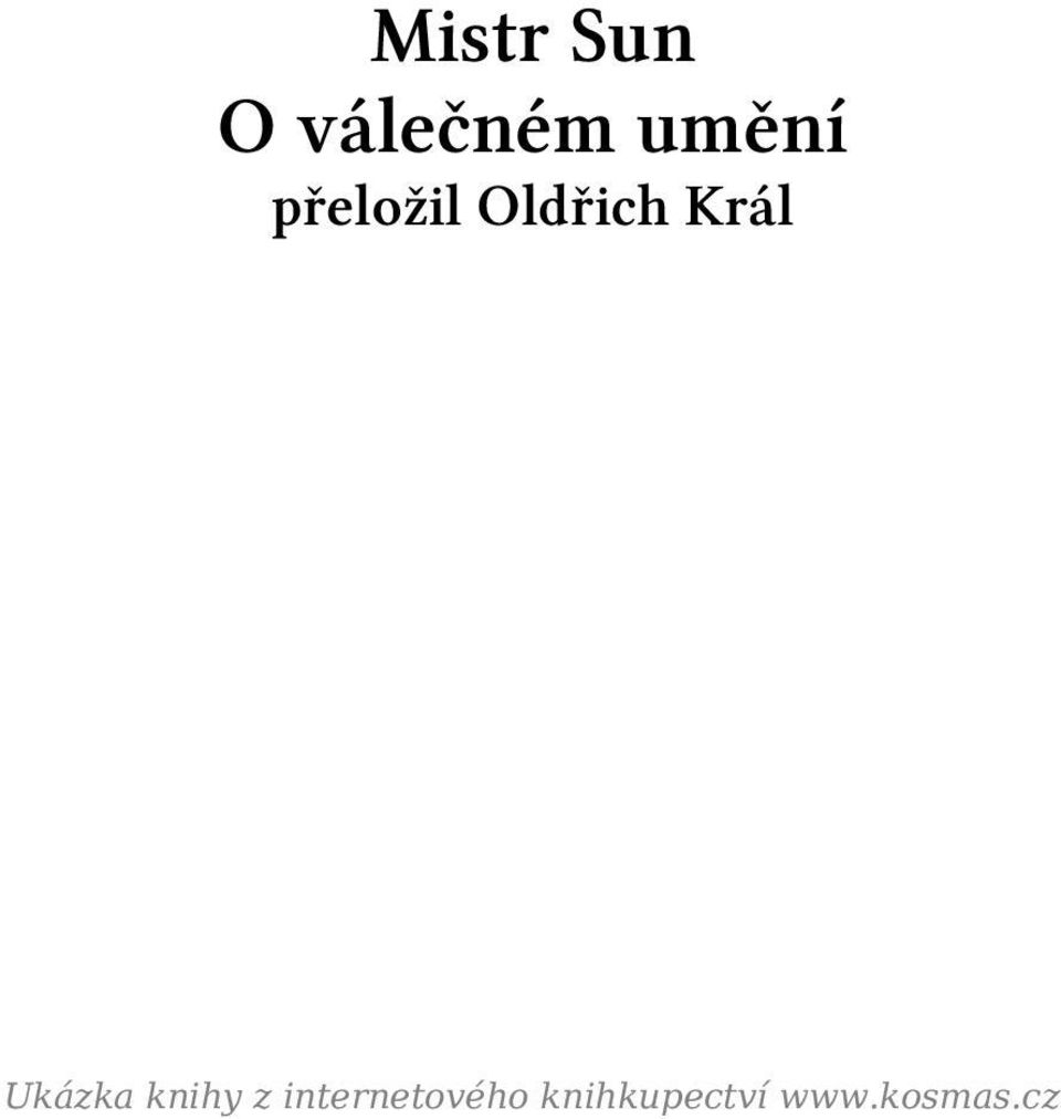Král Ukázka knihy z