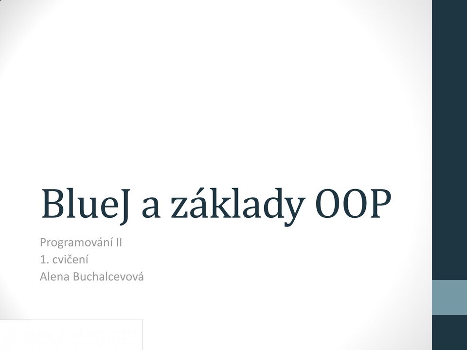 II 1. cvičení
