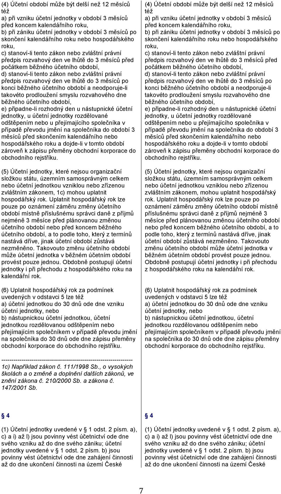 nebo zvláštní právní předpis rozvahový den ve lhůtě do 3 měsíců po konci běžného účetního období a neodporuje-li takovéto prodloužení smyslu rozvahového dne běžného účetního období, e) připadne-li