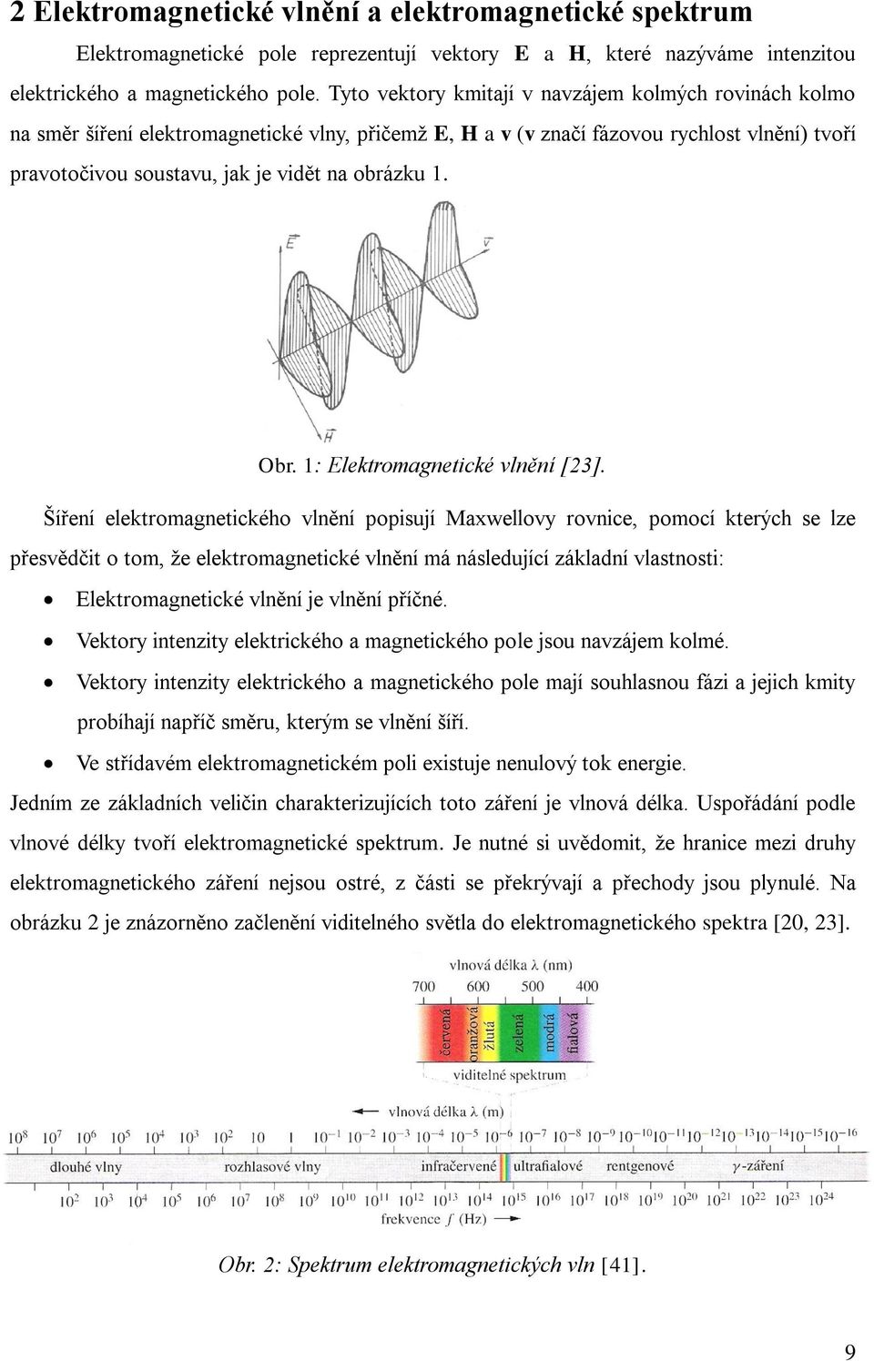 Obr. 1: Elektromagnetické vlnění [23].