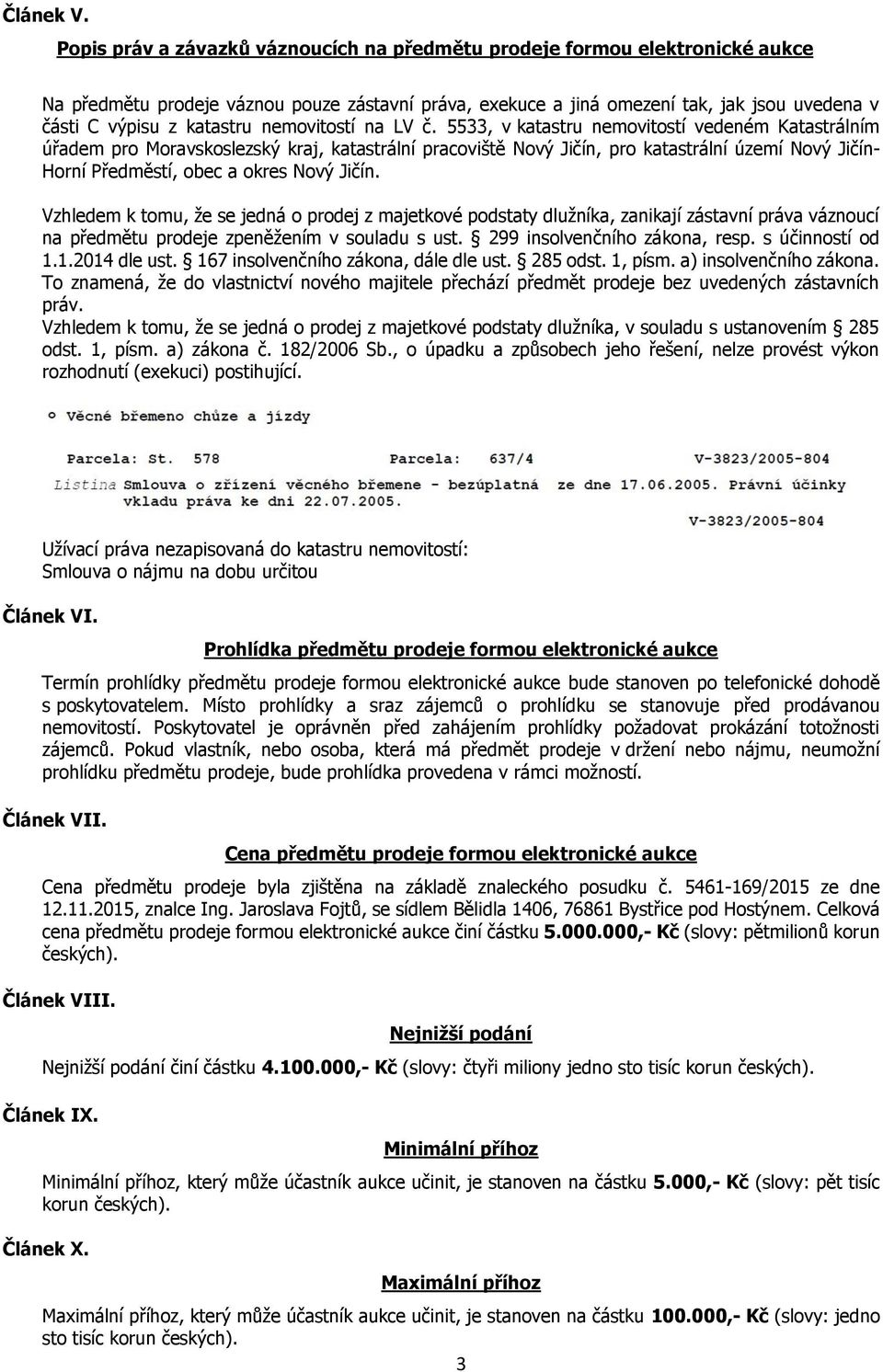nemovitostí na LV č.