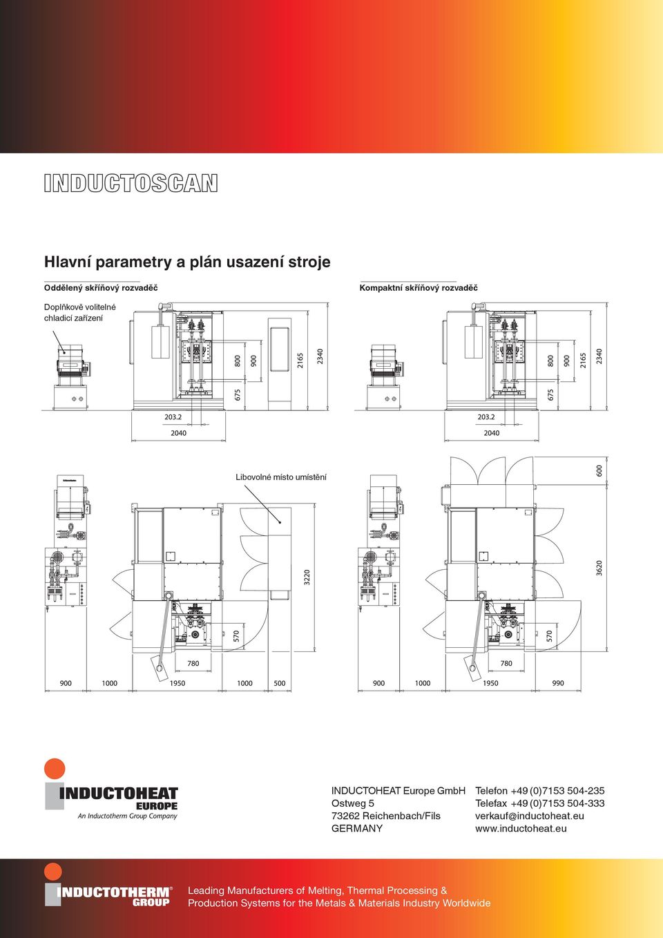 GERMANY Telefon +49 (0)7153 504-235 Telefax +49 (0)7153 504-333 verkauf@inductoheat.