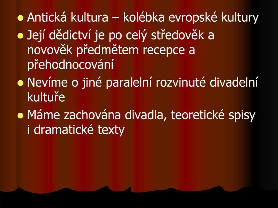 přehodnocování Nevíme o jiné paralelní rozvinuté