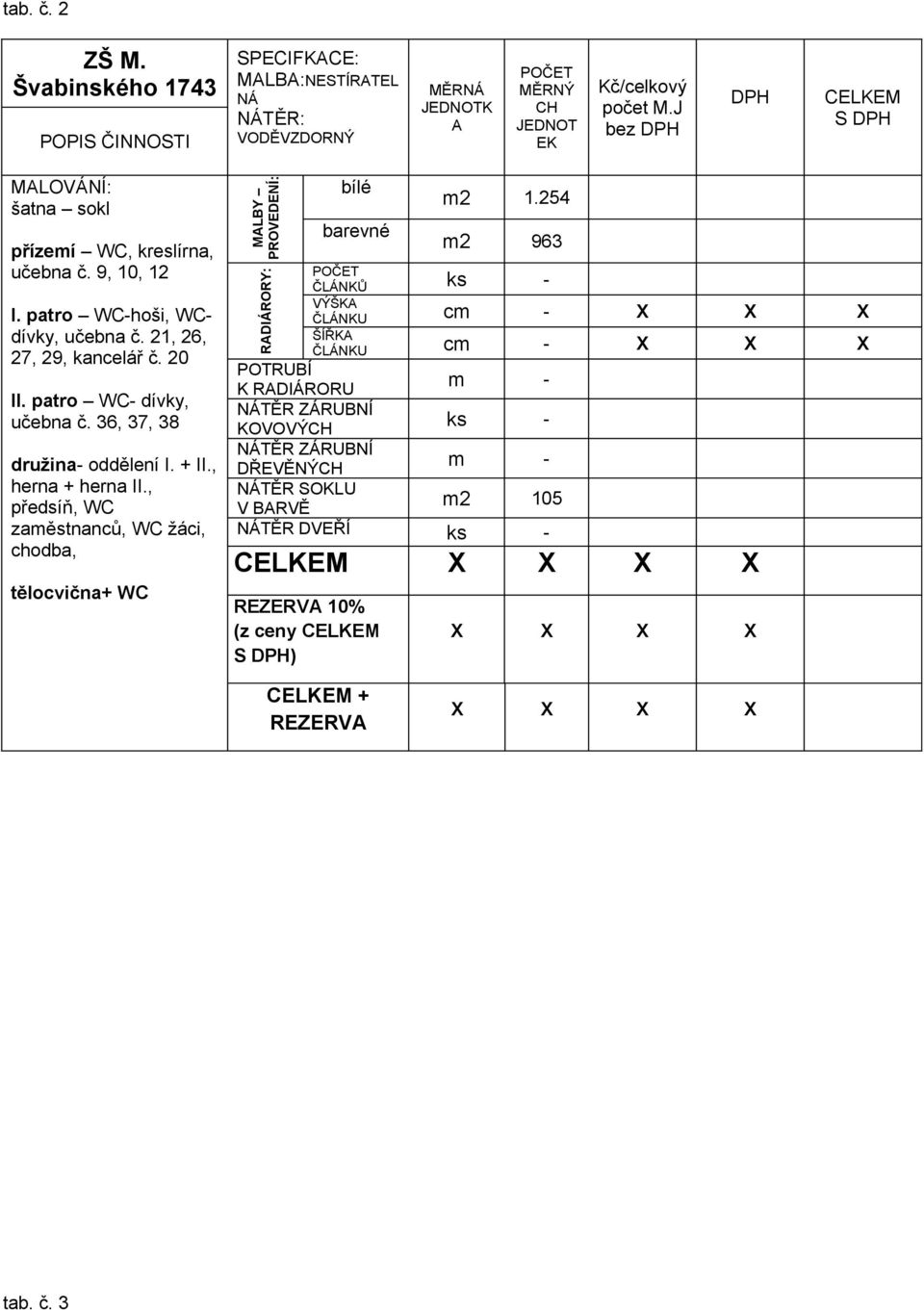 36, 37, 38 družina- oddělení I. + II., herna + herna II.