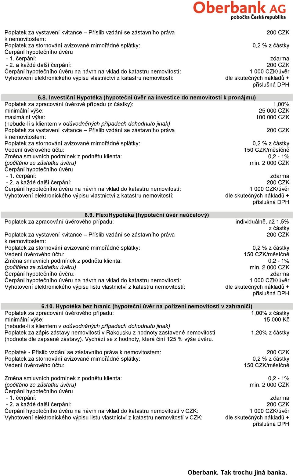 + příslušná DPH 6.8.