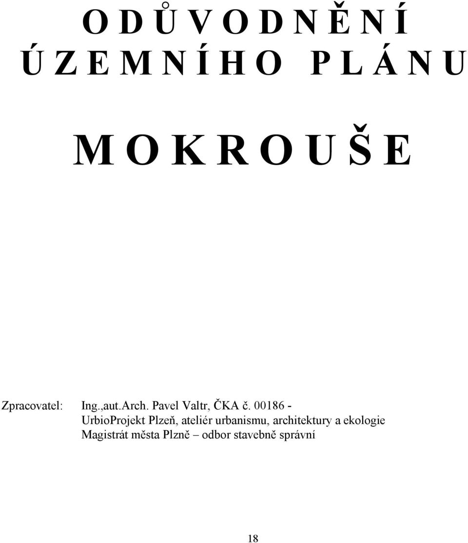 00186 - UrbioProjekt Plzeň, ateliér urbanismu,