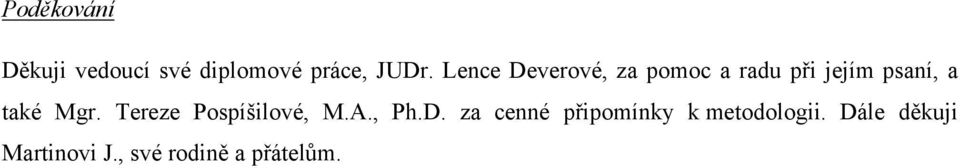 Mgr. Tereze Pospíšilové, M.A., Ph.D.